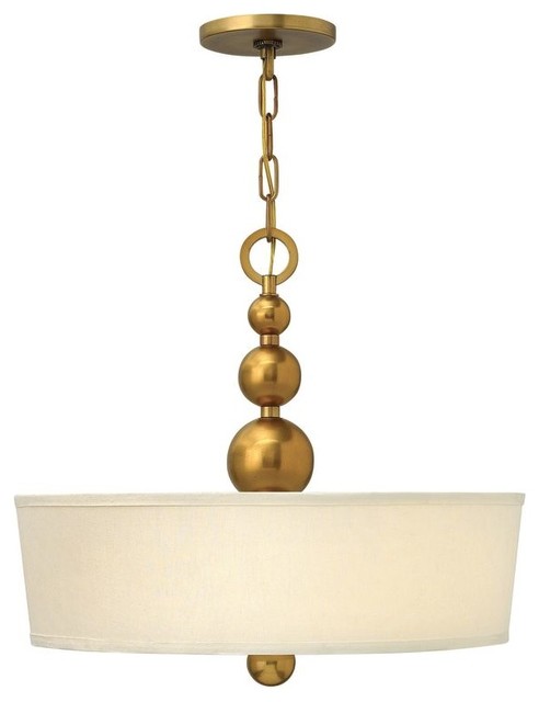 Hinkley Lighting 3444 Zelda 3 Light Indoor Drum Pendant Hinkley Lighting 3444 Zelda 3 Light Indoor Drum Pendant Contemporary By Buildcom