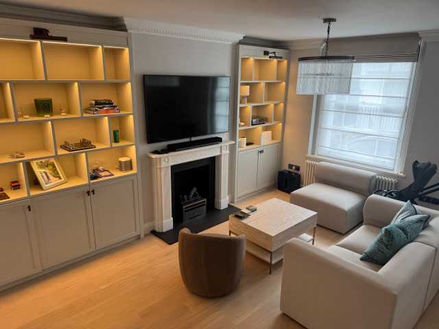 Warm Terraced House traditional-living-room