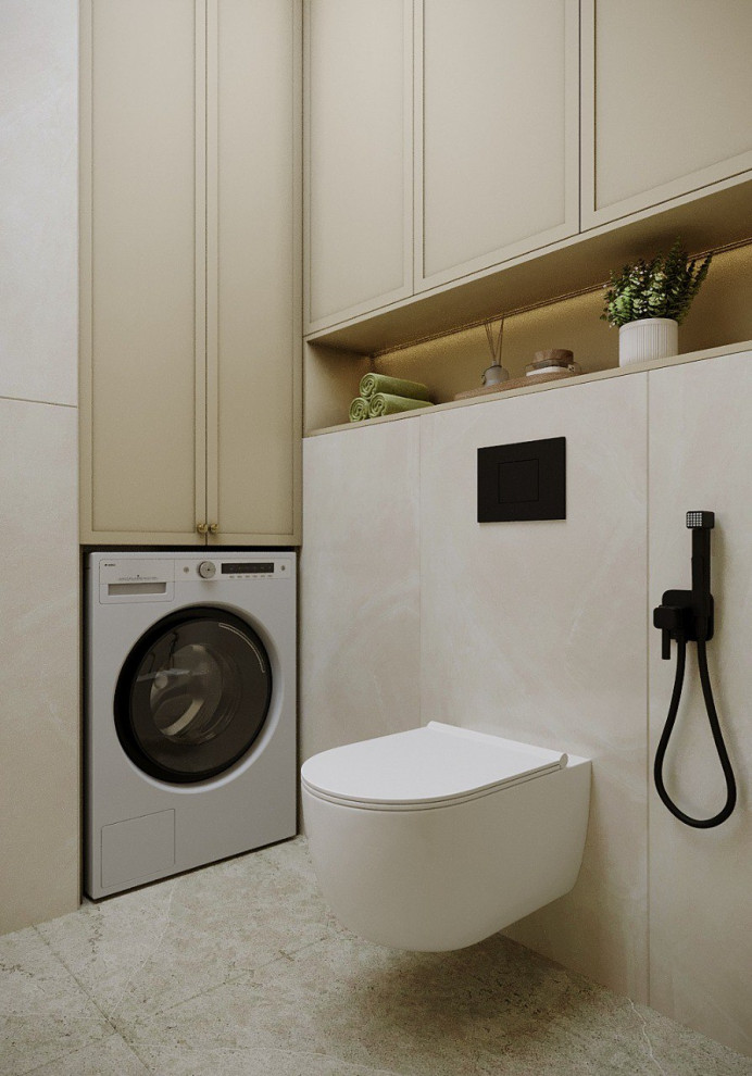 Нежная ванная комната в современном стиле