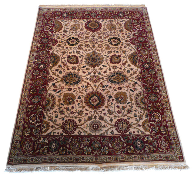 5x6'11 Agra Rug - Traditional - Area Rugs - by Oriental Rug Galaxy