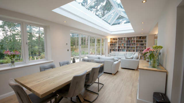 Detached House, Remodelling & Extension, Broadstone contemporary-living-room
