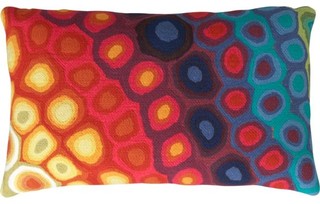 Pop Swirls Pillow eclectic-outdoor-cushions-and-pillows