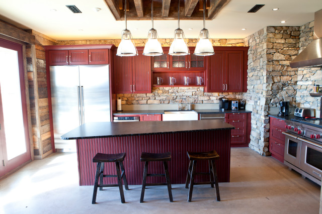 The Hunt Lodge rustic-kitchen