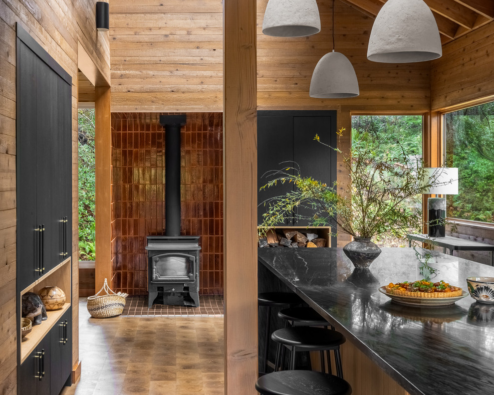 Inspiration for a rustic home design remodel in Seattle