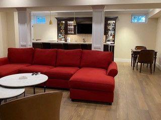 Basement - transitional basement idea