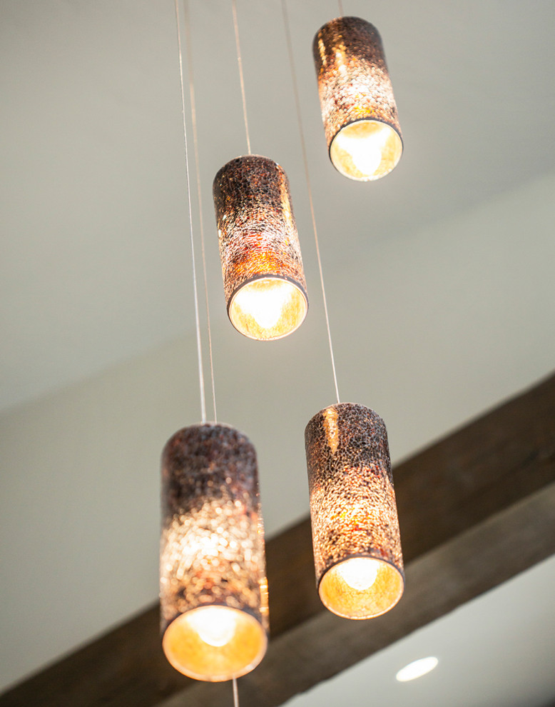 Inspiration for a rustic home design remodel in Denver