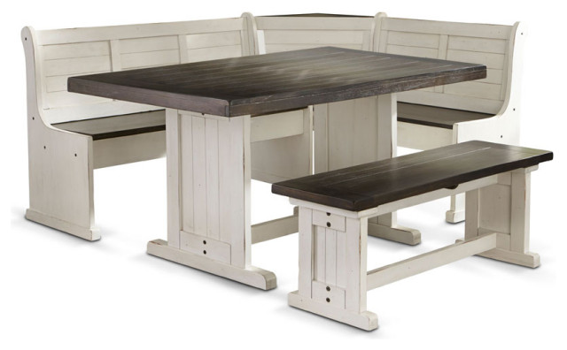 farmhouse corner dining table