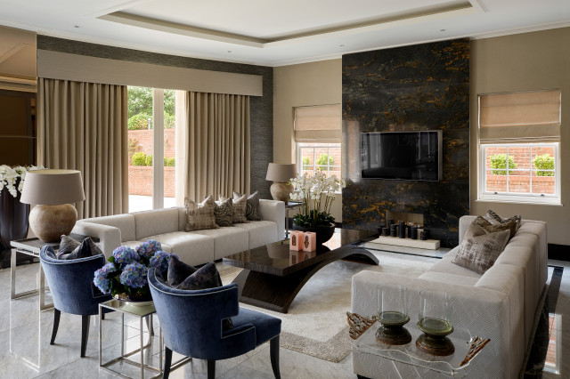 Windfall transitional-living-room