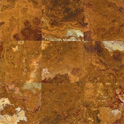 Multi Brown Onyx Solid Polished Floor Tiles - Lot of 20 Tiles