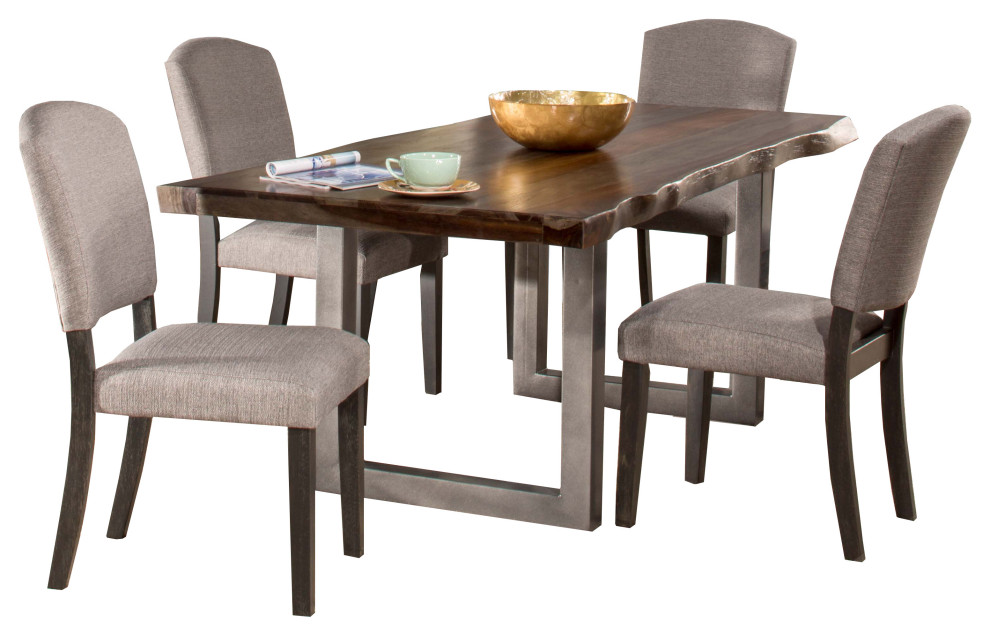 Hillsdale Emerson 5-Piece Rectangle Dining Set With Upholstered Parson
