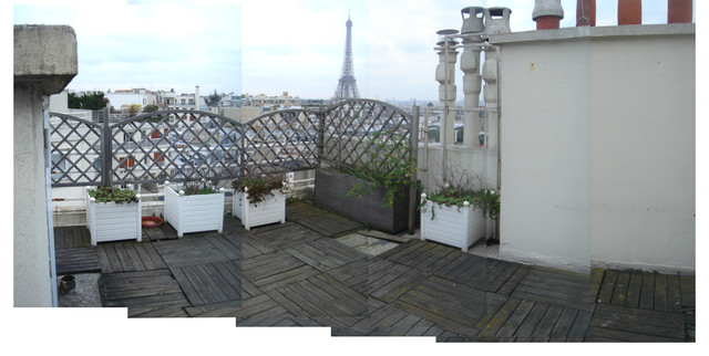 UNE TERRASSE A PARIS contemporaneo-terraza-y-balcon