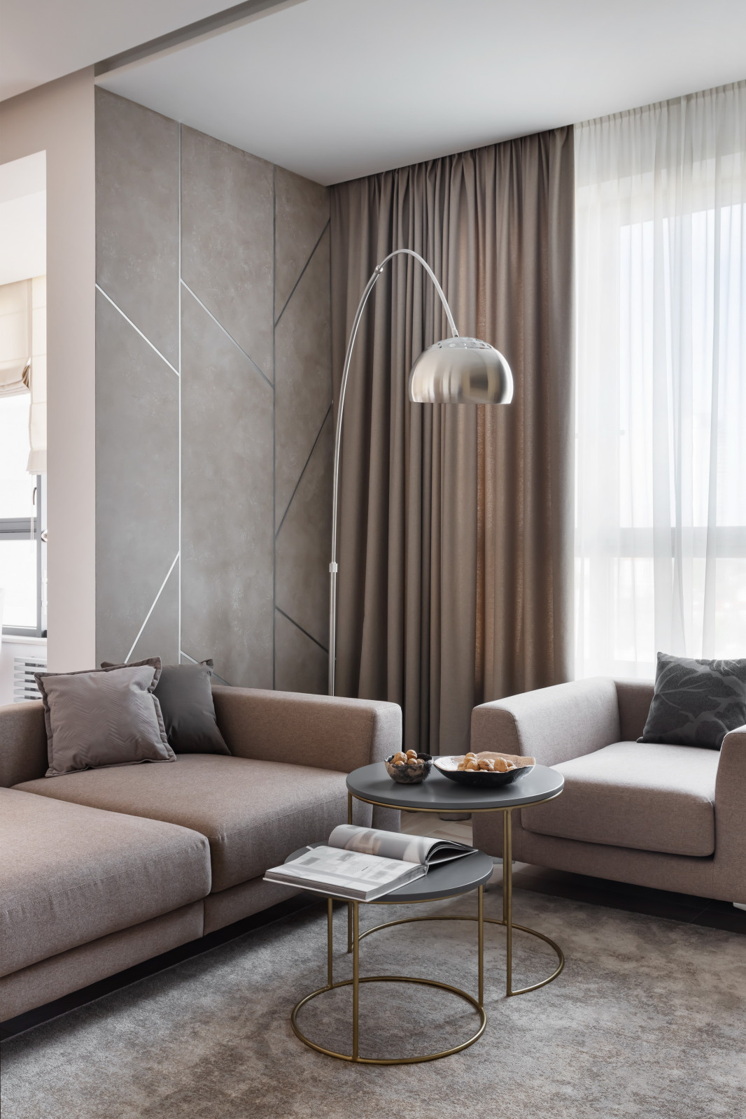 Реализованная квартира в ЖК Макаровский. Кухня-гостиная