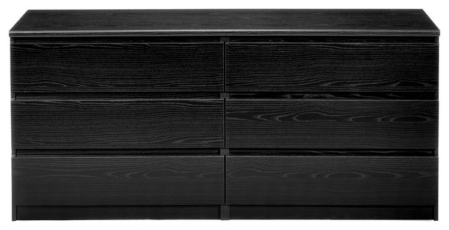 Scottsdale 6 Drawer Double Dresser Transitional Dressers By