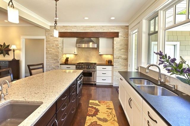 Mixed Materials Kitchen - Transitional - Kitchen - Grand Rapids - by ...