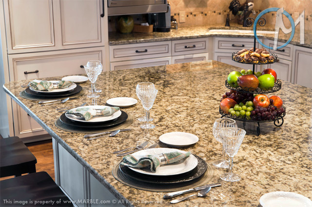 Golden Butterfly Granite Kitchen Countertops By Marble Com
