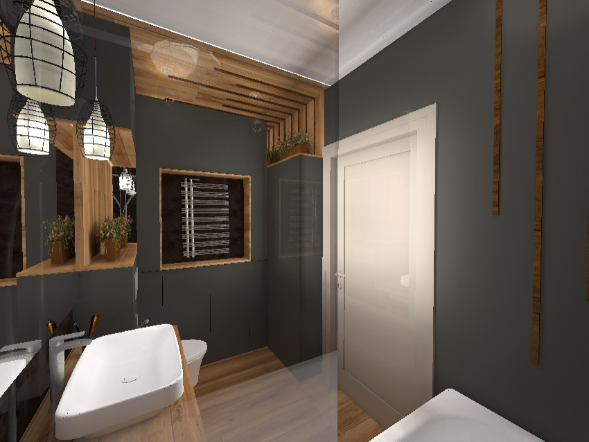 Ванная в стиле лофт