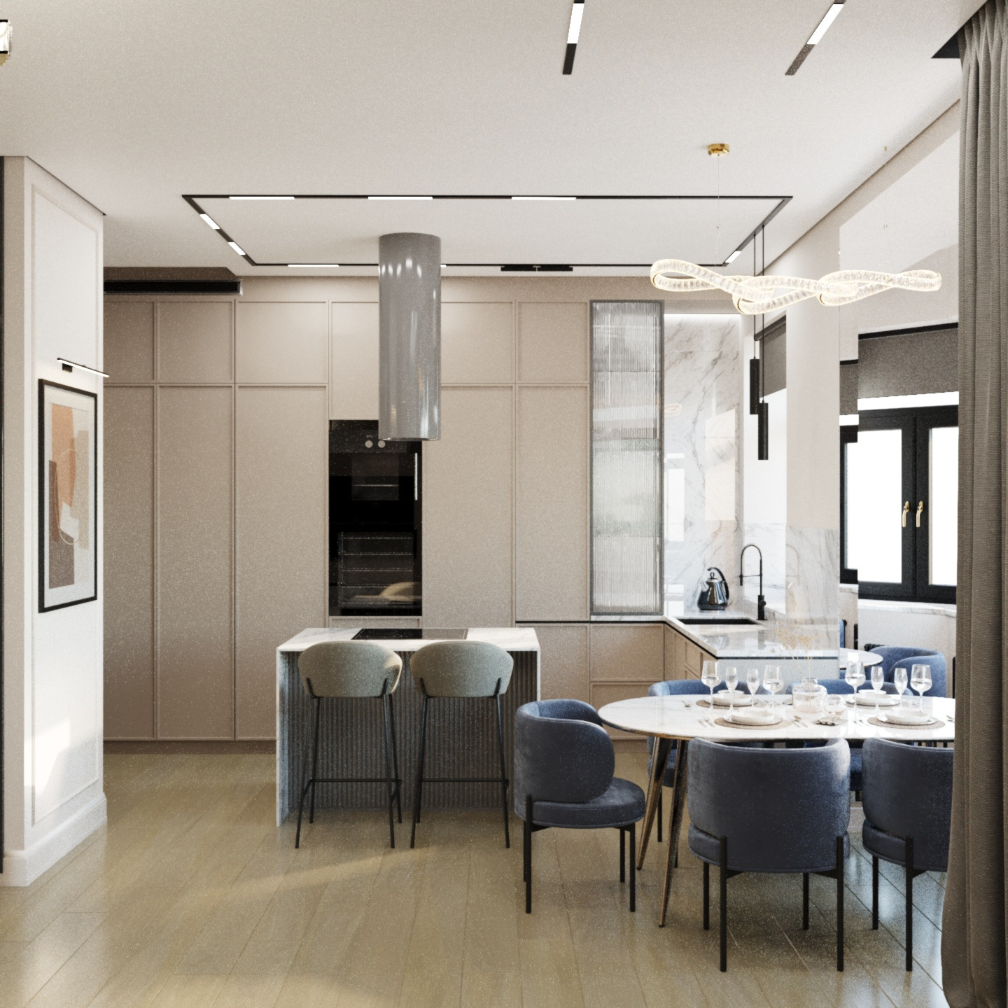 Дизайн проект квартиры в сталинке