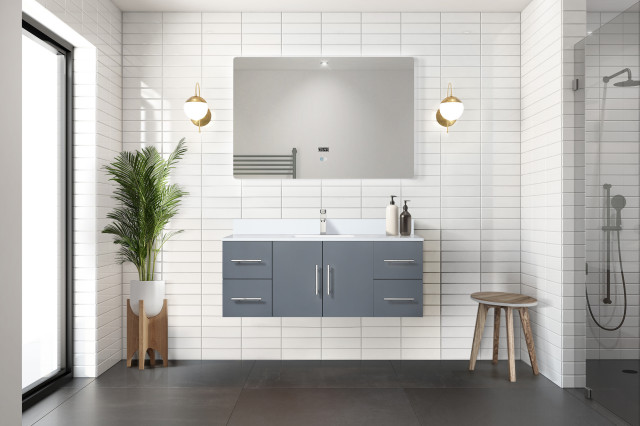 Lexora Geneva Bath Vanity - Modern - Bathroom Vanities And Sink ...