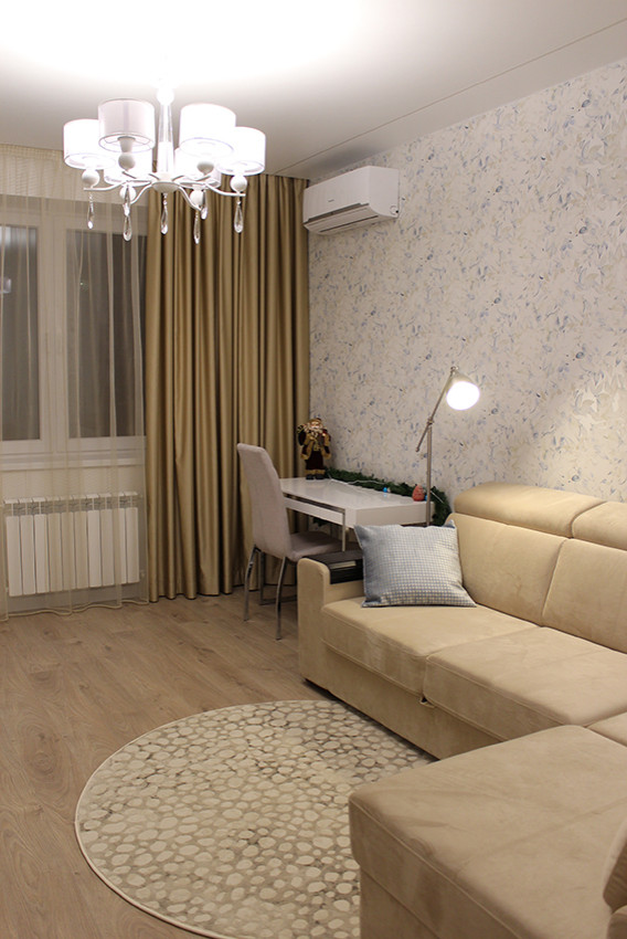 Реализованный проект двухкомнатной квартиры