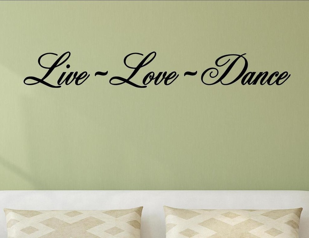 Live Love Dance, Wall Decor Stickers Contemporary Wall Decals by