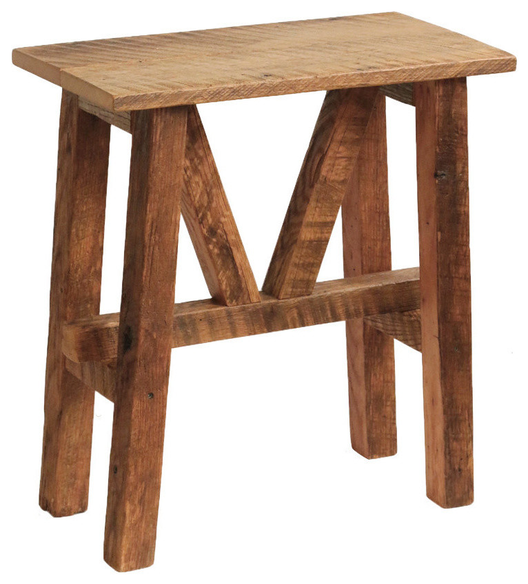 Reclaimed Barn Wood End Table