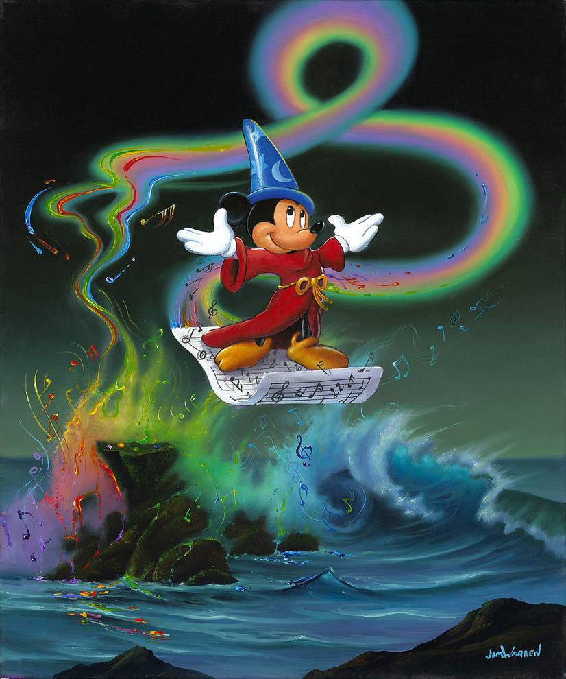 Disney Fine Art Mickey Making Magic by Jim Warren