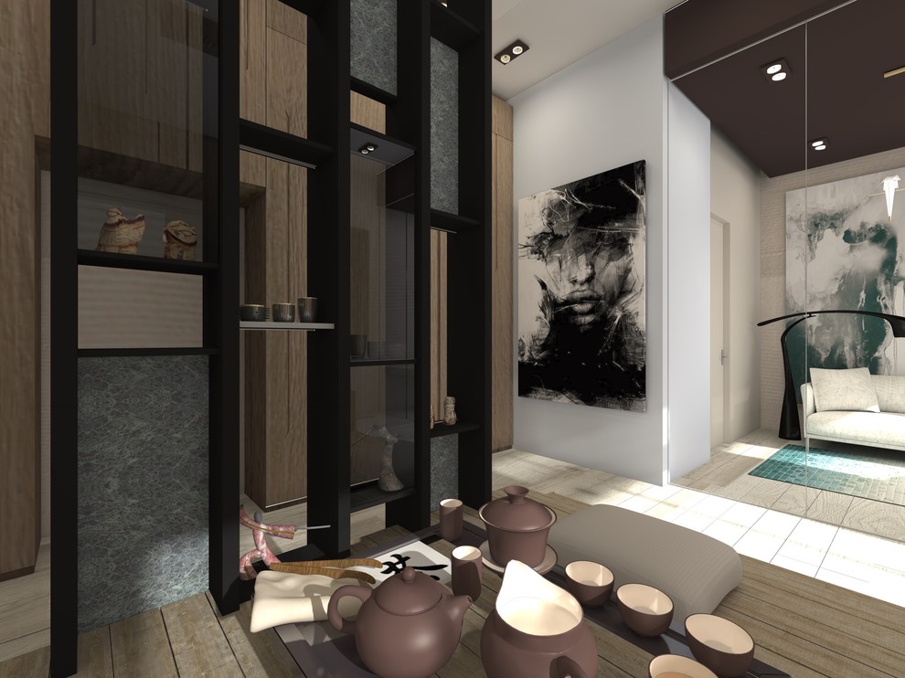 Тишина внутри. Квартира 155,7 кв м в ЖК "Полянка-44"