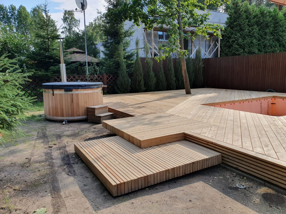 Проект наружных террас в Зеленогорске .