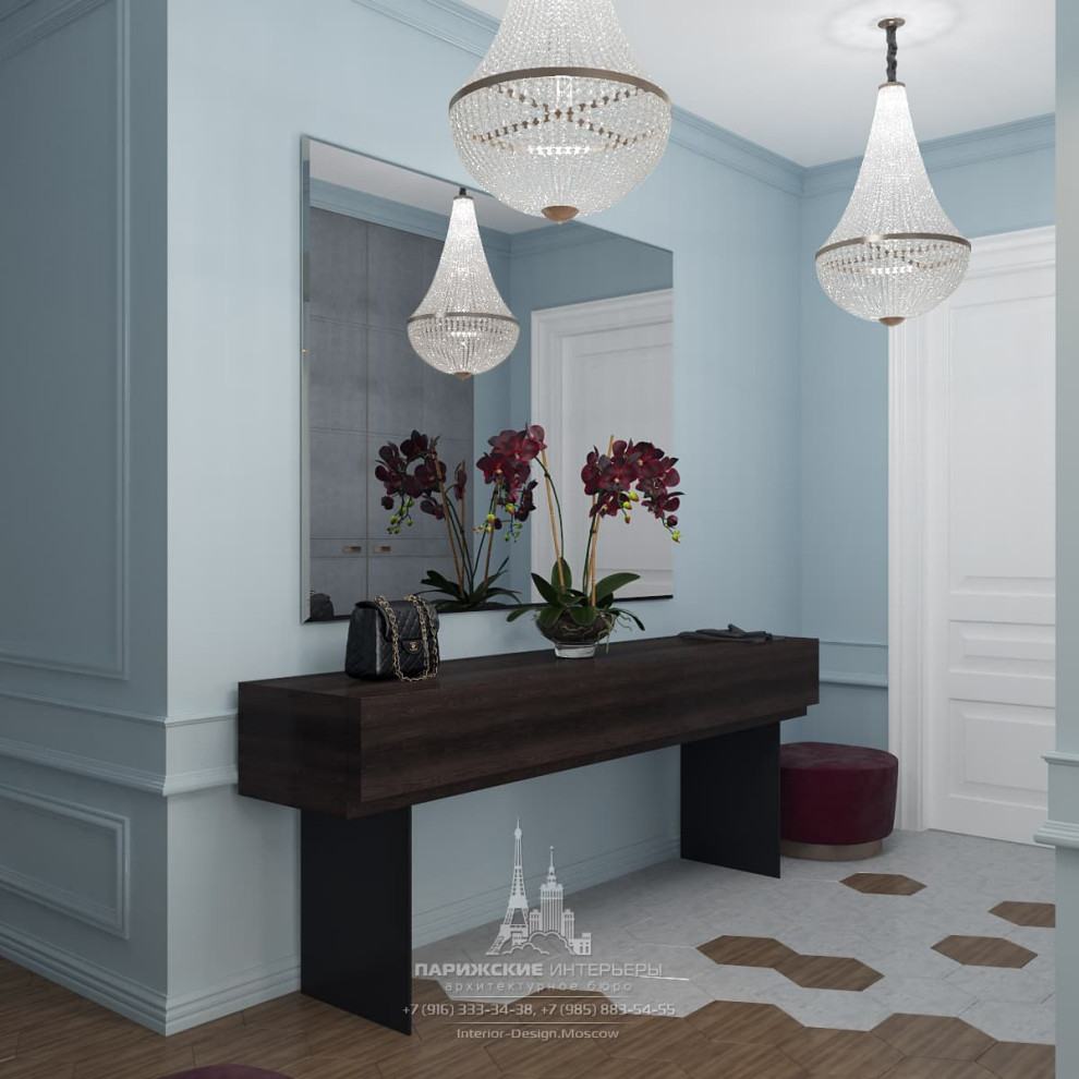 Дизайн прихожей в парижском стиле в ЖК «Донской Олимп»