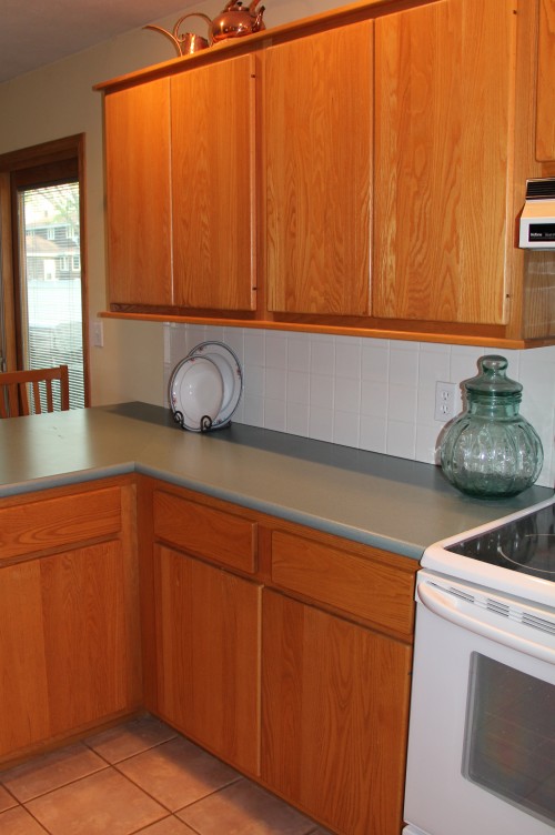 Flat Panel Oak Kitchen Cabinets Seeshiningstars Flat Slab Oak Cabinets Floor And Counter Top Choice