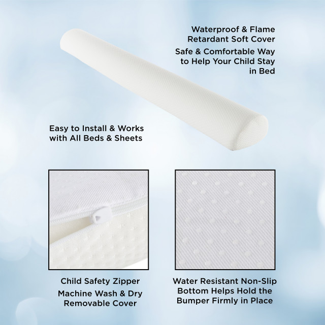 Toddler Bed Bumper Kids Safety Sleep Guard Foam Mattress Barrier ... - Protecting A Mattress From Toddler Accidents
