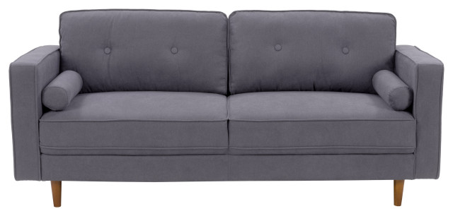 CorLiving Mulberry Fabric Upholstered Modern Sofa, Grey