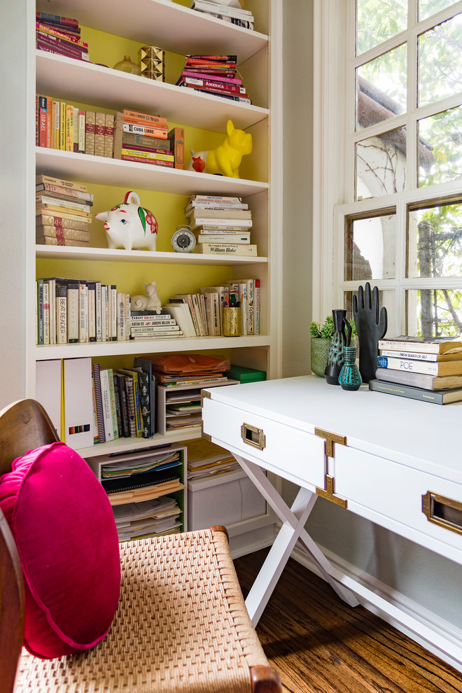 Photo of an eclectic home office in Los Angeles.