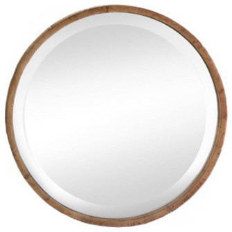 Round Wood Frame Wall Mirror, Wood Framed Round Mirror 30