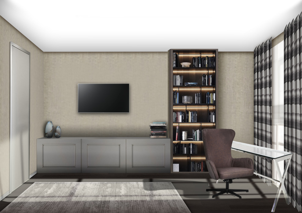 Квартира в тёмных тонах