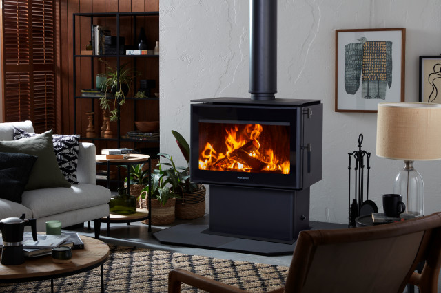 Get Your Home Winter-Ready with a Cosy, Wood-Burning Fire moderne-dagligstue