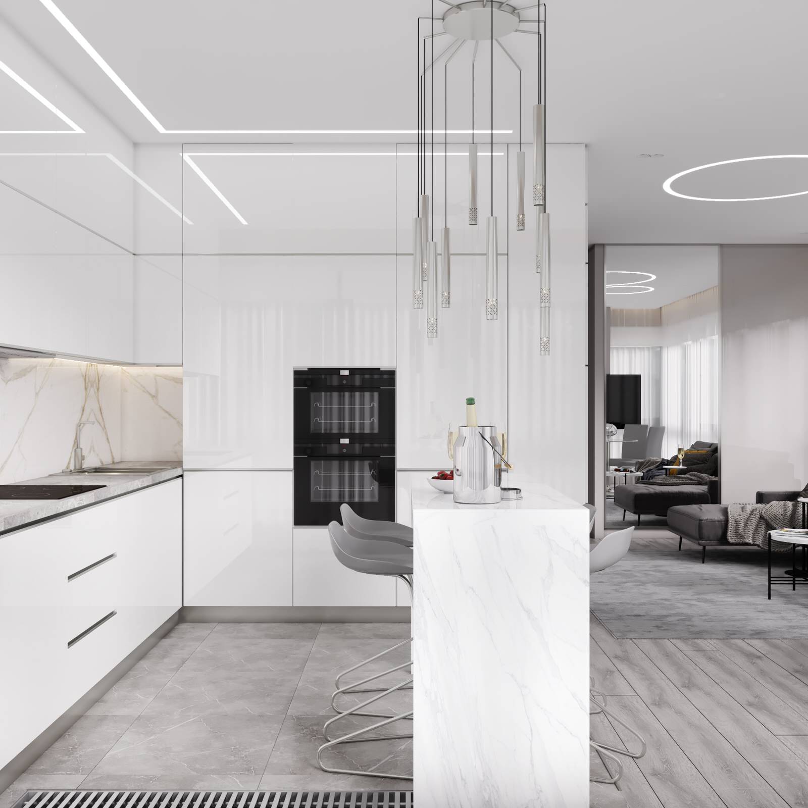 Дизайн квартиры-студии 44 кв.м.в г.Москва ЖК Monodom