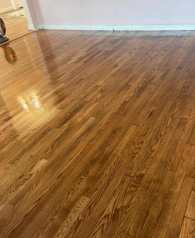 AFTER - Hardwood Refinishing - Stain Color: Cherry