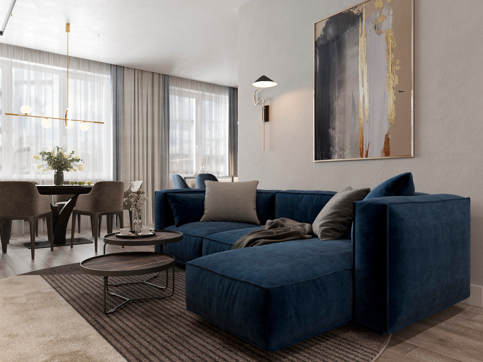 Дизайн-проект 3-комнатной квартиры 84,3 м2 в ЖК «Румянцево-Парк»