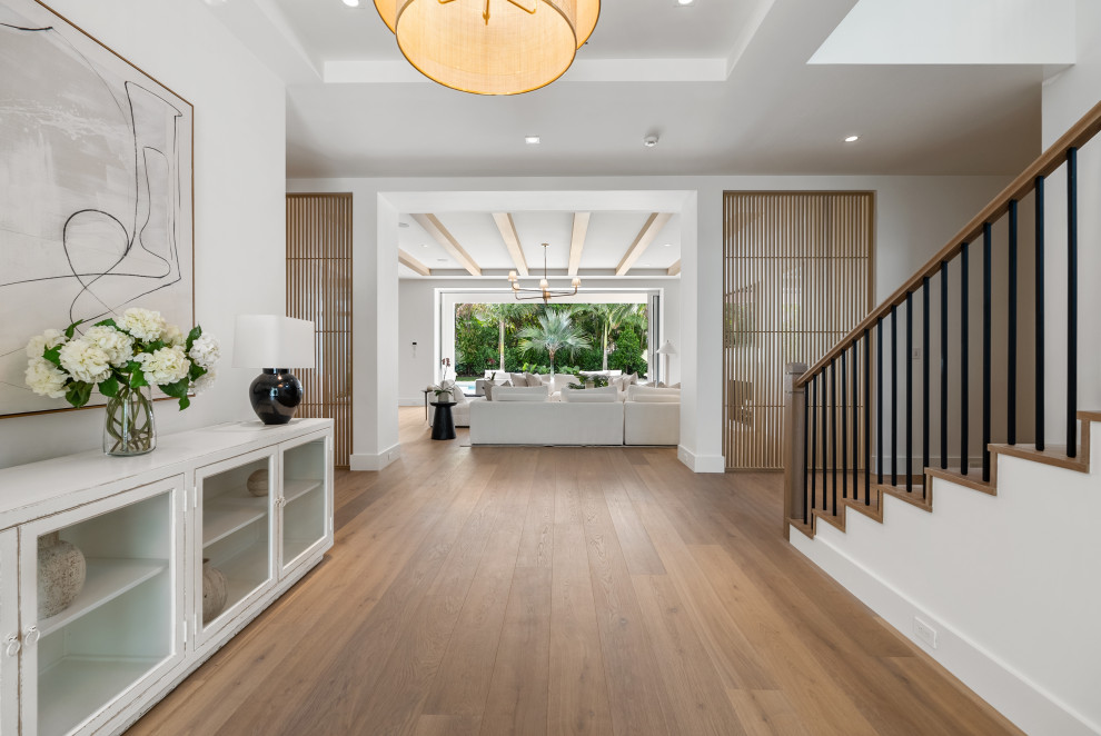 Inspiration for a transitional entryway remodel in Miami