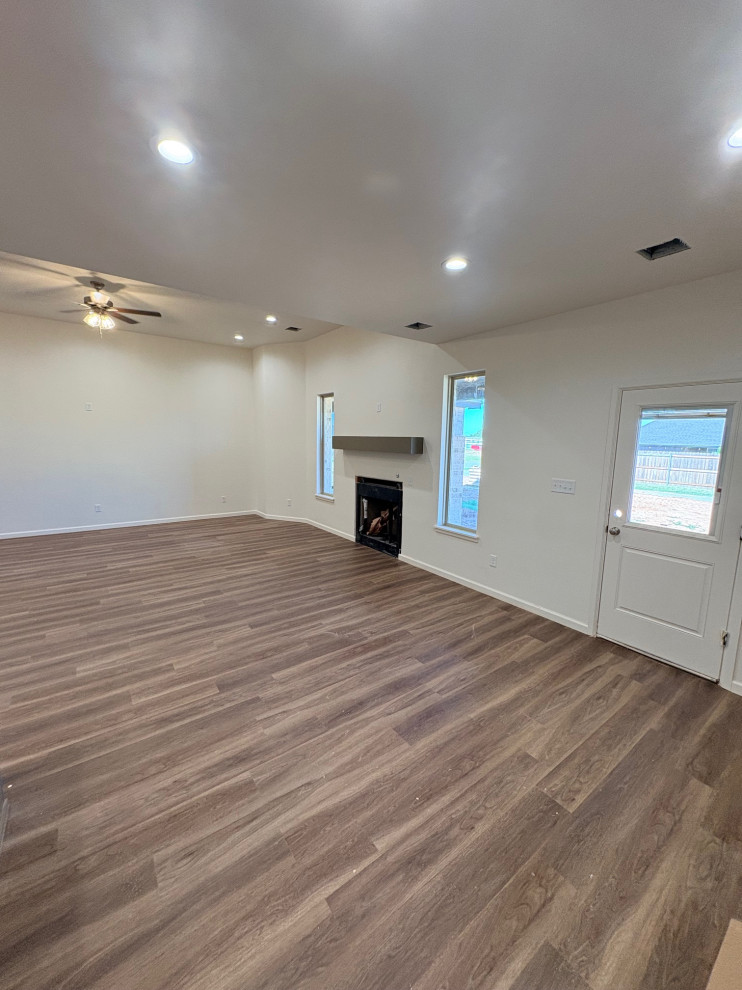 Under Construction- View of the dining area looking into the living room