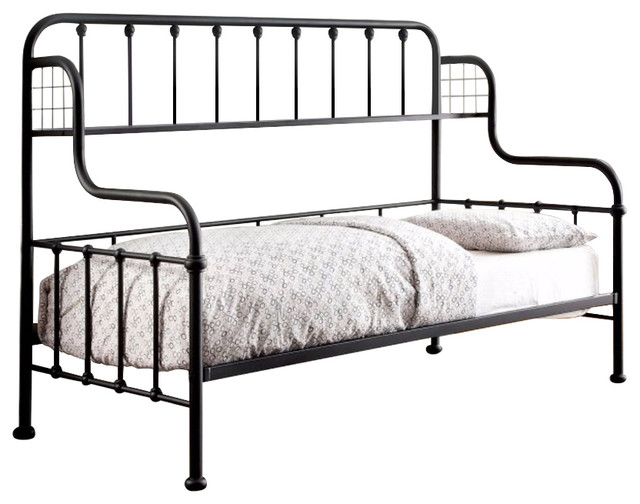 Contemporary Style Black Metal Daybed Traditional Daybeds by