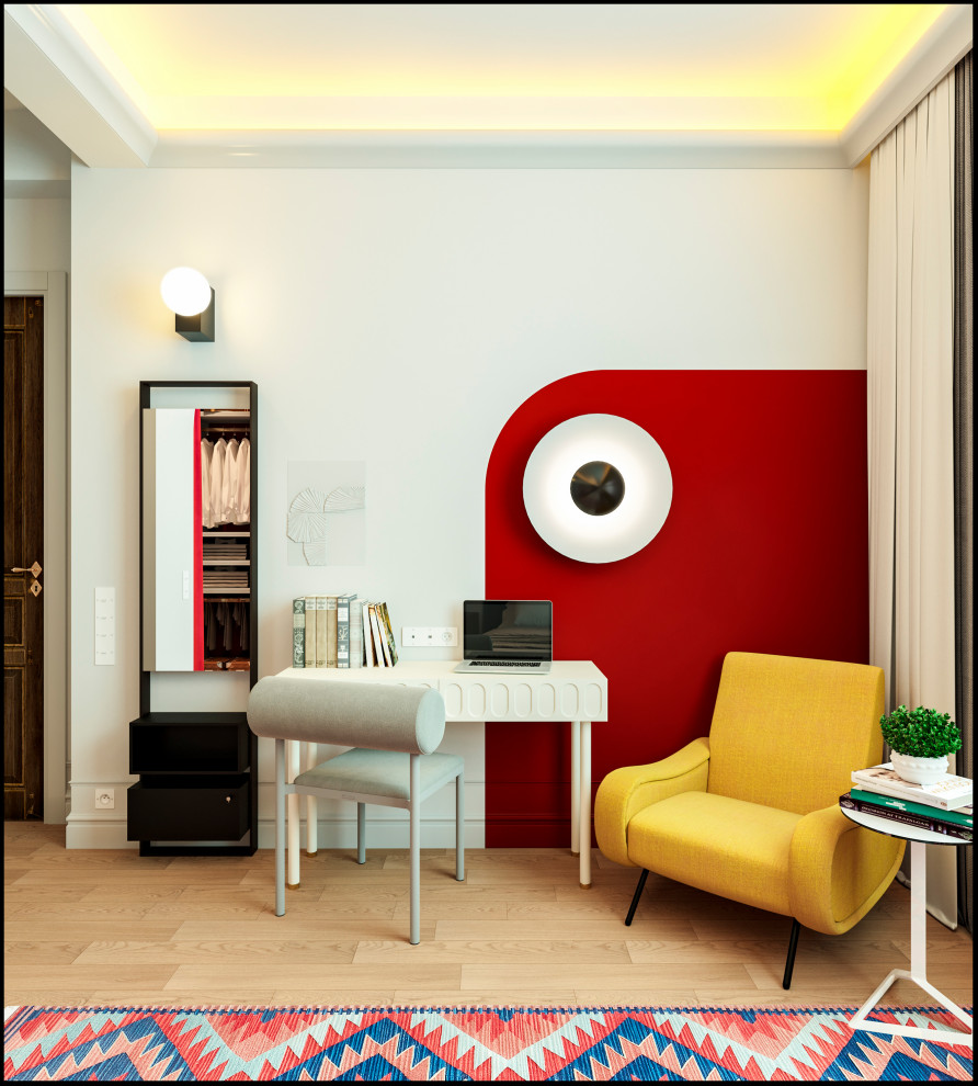 Необычный дизайн спальни в старом фонде