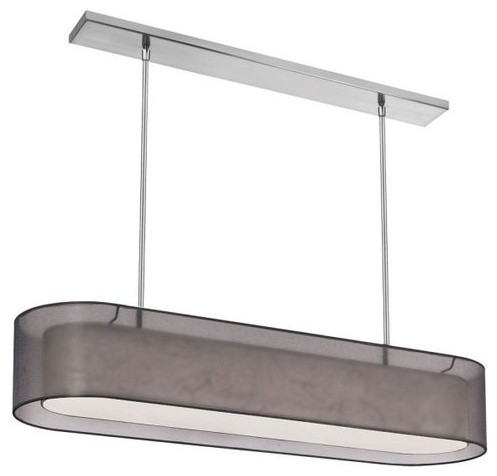 Melissa 4-Light Oval Pendant With Double Shade