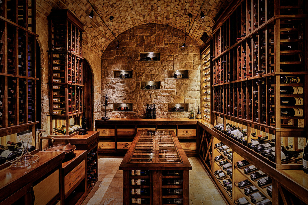Mediterranean wine cellar in San Diego.