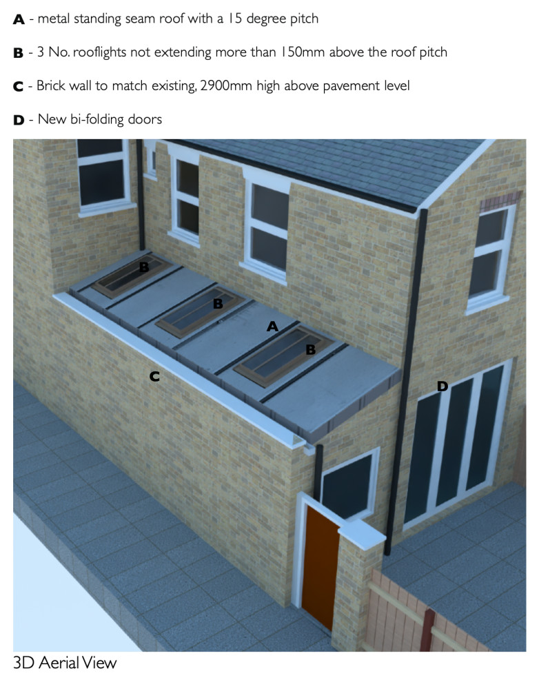 Side return extension in a Conservation Area