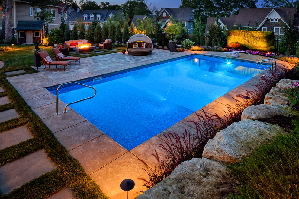 Inspiration for a traditional pool in Minneapolis.