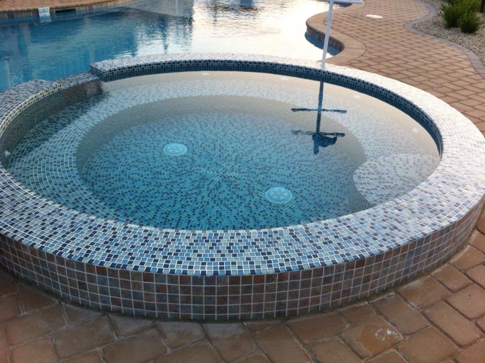 Pool - large backyard natural pool idea in New York