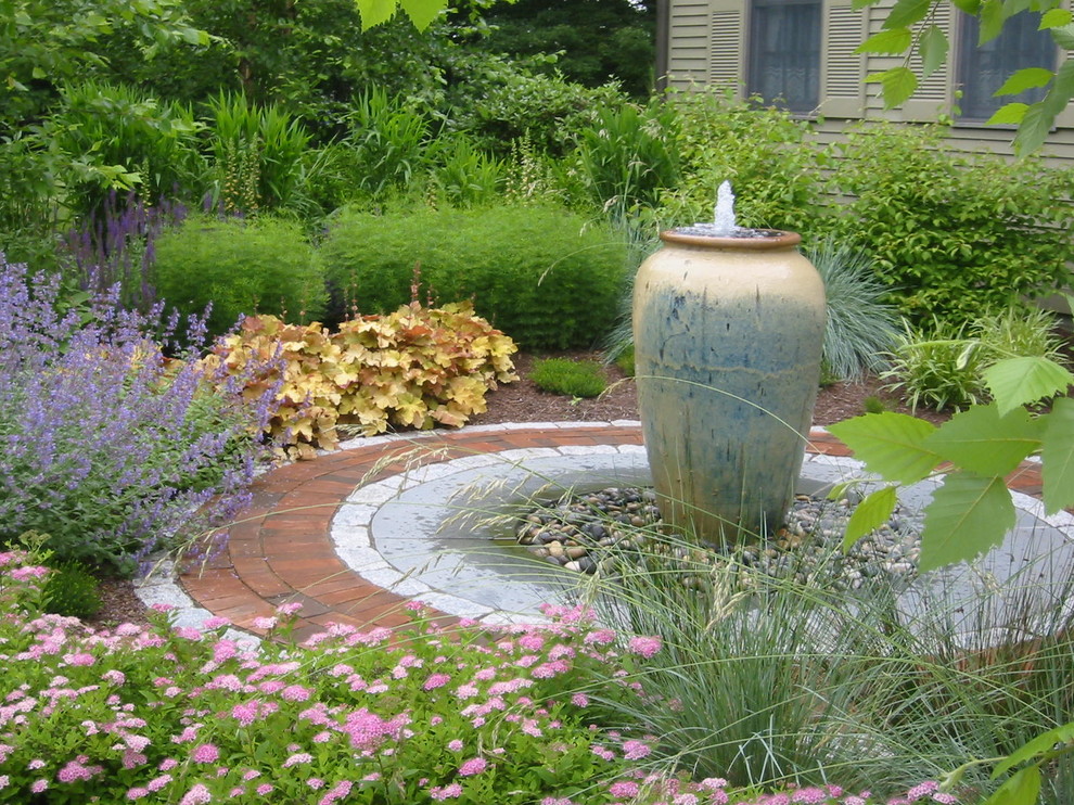 This is an example of a traditional garden in Boston.