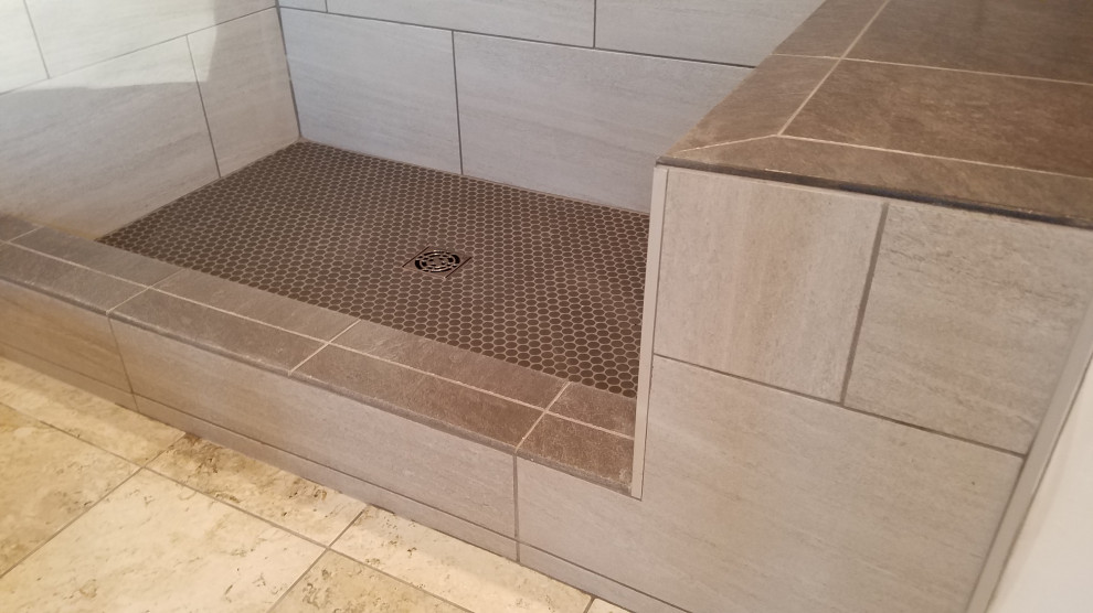 Shower Bench and curb